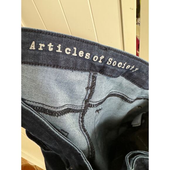 Articles of Society Womens Jeans Sz 26 Dark Blue Lana Wash Skinny 5354PL-505E - Picture 3 of 5